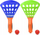 Set loje Mega Creative Game Catcher 16x27, 2 doreza, 2 topa plastike, shumëngjyrësh