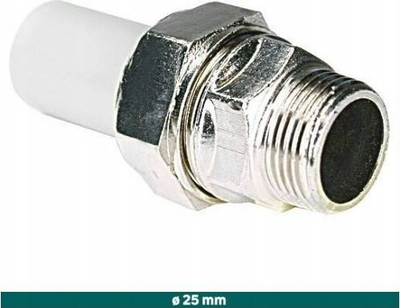 Nyje lidhëse Alkotest UNION M ŚZ2534, PP bronz, 25mm 3/4", gri e argjendtë