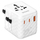 Adapter universal udhëtimi AP-08, 20W, USB-A dhe USB-C, i zi