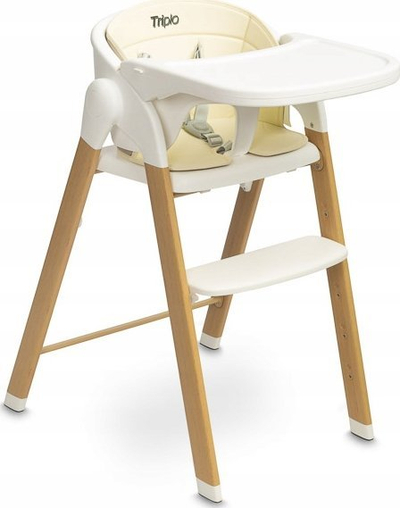 Karrige e nalte për kalamaj Triplo 3 në 1, paloset, me tabaka, beige