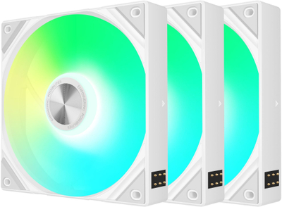 Ventilatorë PC TRYX ROTA SL 120, set 3x 120mm, ARGB, të bardhë