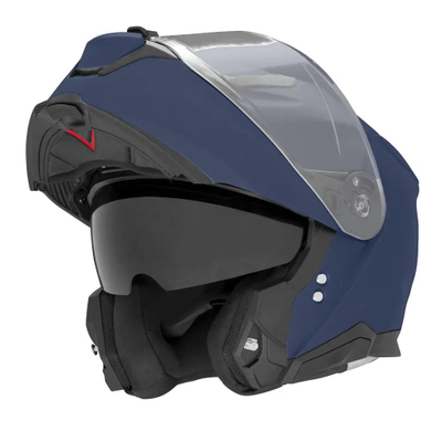 Helmetë modulare për motor Nox N967, polikarbonat, rrip i rregullueshëm, e zezë