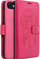 Këllëf Futera Smart Mezzo Book për iPhone SE 2022, magnetik, me xhepa kartash, ngjyrë raspberry