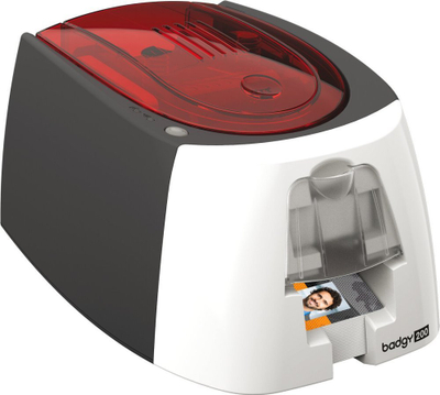 Printer kartash Evolis Badgy 200, termik me ngjyra, 300 dpi, i bardhë