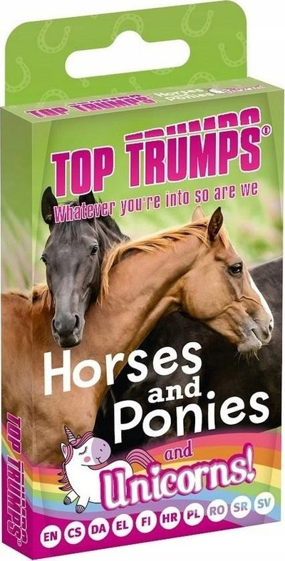 Loja me letra Winning Moves Top Trumps Horses Ponies and Unicorns, për fëmijë, edukative, shumëngjyrëshe