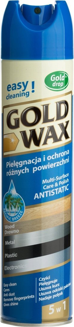Спреј за чистење мебел Gold Wax, 400ml, антистатички