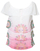 Bluzë Desigual Alyssa 19SWBW89 3012, e bardhë/rozë M
