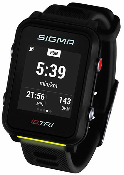 Orë sportive Sigma iD.TRI, e zezë