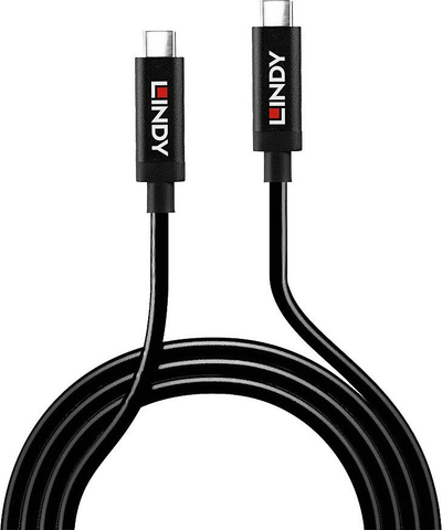 Kabllo USB Lindy USB C në USB C, 3 m, USB 3.2 Gen 2, e zezë