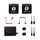 Mikrofon pa tela Rode Wireless ME, sistem me transmetues dhe pranues, omnidireksional, i zi