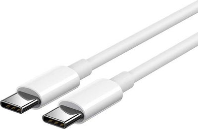 Kabllo USB C në USB C HD23, 1m, 2A, e bardhë