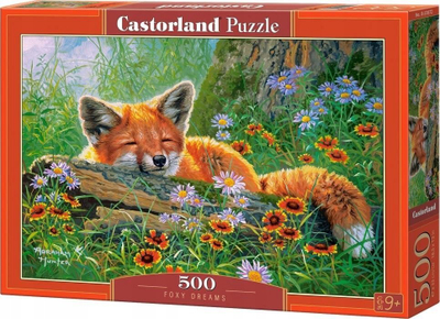 Puzzle Castorland Foxy Dreams, 500 copa, me dhelpra, shumëngjyrësh