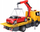 Set lodrash Bruder Scania Super 560R Roadside Assistance Tow Truck me Roadster, drita dhe tinguj, shkalla 1:16, shumëngjyrësh