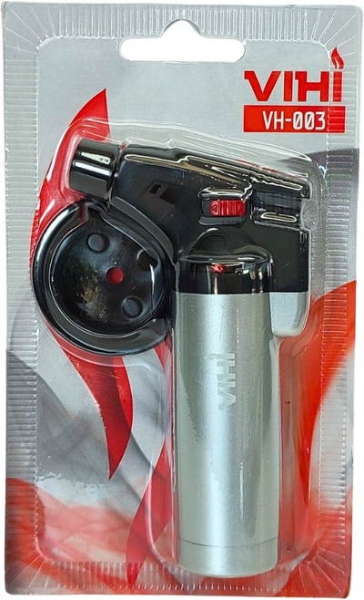 Çakmak gas me pishtar VIHI VH-003, metalik, rimbushe