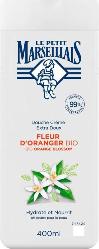 Xhel dushi Le Petit Marseillais me lule portokalli, kremoze, 400 ml