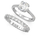 Set unaza Swarovski Constella 564921, 2 copë
