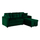 Divan këndor krevati Wayne HM3028.13, 224x147x85 cm, velvet, i gjelbër
