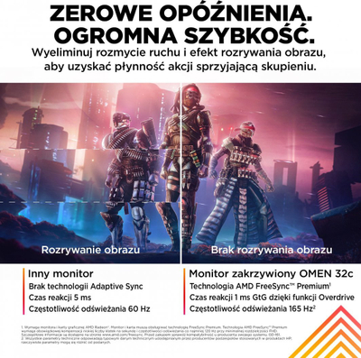 Monitor HP Omen 32c, 32", 2560 x 1440 (WQHD), i zi
