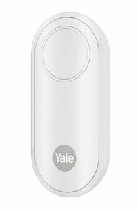 Buton i zgjuar Yale Button, telekomandë paniku, zile dere, i bardhë