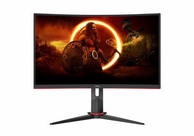 Monitor gaming AOC C27G2Z3, 27" Curved Full HD, VA, i zi e kuq