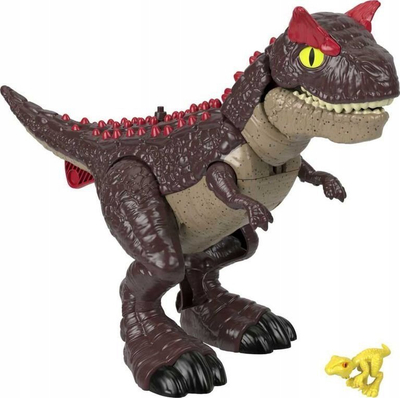 Lodër dinosauri Jurassic World Spike Strike Carnotaurus, figurë 28 cm, për kalamajt