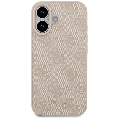 Kapak telefoni Guess Hardcase 4G Classic për iPhone 17, TPU dhe lëkurë eko, rozë