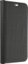 Куќиште Vennus Book Carbon за iPhone 16 Pro, магнетно, со џеб, црно