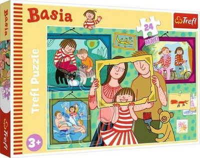 Puzzle Maxi Trefl Basia and Her Day, 24 pjesë, 60 x 40 cm