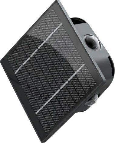 Llambë muri diellore LED Rhombus, 30lm, IP44, e zezë