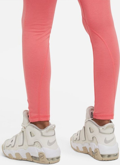Спортски легинси за девојчиња Nike Sportswear Girls' Favorites, висок струк, еластични, розови