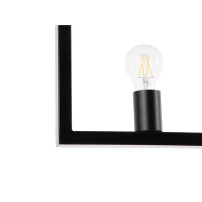 Lampë varëse Beliani Bayas, metal, 5 llamba, e zezë