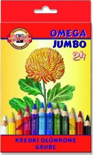 Дрвени креденки Кох-и-Нор Омега Џамбо, 24 бои, за деца