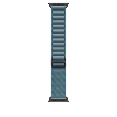 Apple Watch 49mm Loop, Light Blue Alpine Loop, Medium, Black Titanium Finish
