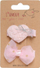 Set kapëse flokësh Coralico Clips With Heart And Bow, me zemër dhe fjongo, rozë