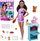 Set lodër Barbie Kitchen Playset, kukull me kuzhinë, me kotele dhe aksesorë, shumëngjyrësh