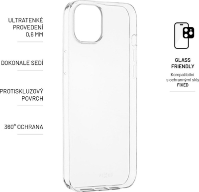 Kapak telefoni FIXED Skin për iPhone 14 Plus, 0.6 mm, TPU, transparent