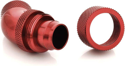 Përshtatës ftohjeje uji Bitspower BP-DBR45R2CPF-CC4, 45°, rotacion 360°, i kuq