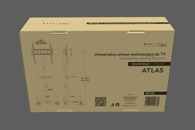 Преместлива подлошка за телевизор Montis MT191 Atlas, 26"-60", VESA 400x400, црна