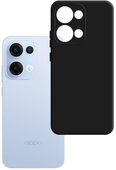 Mbështjellës telefoni 3MK Matt Case për Oppo Reno 13, TPU, mat, i zi