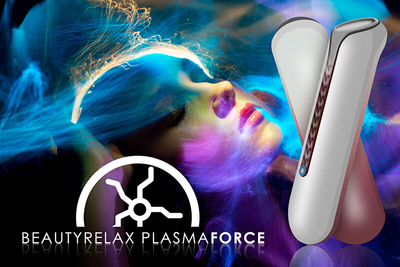 Pajisje kozmetike Beautyrelax PlasmaForce, për lëkurë të pjekur, plazma, e bardhë