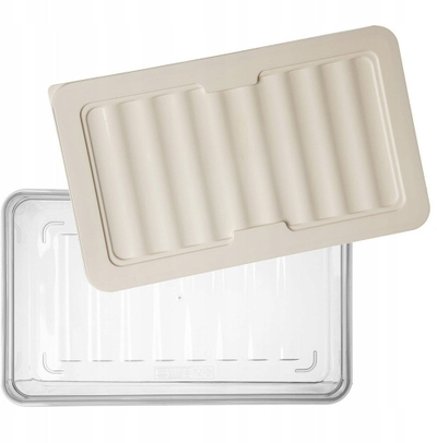 Set ena plastike për ngrirje me kapak, 41 oz, 24 copë, transparente