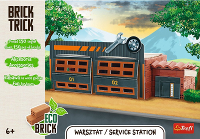 Set ndërtimi Brick Trick Workshop, me tulla të vërteta, lojë krijuese, me shumë ngjyra