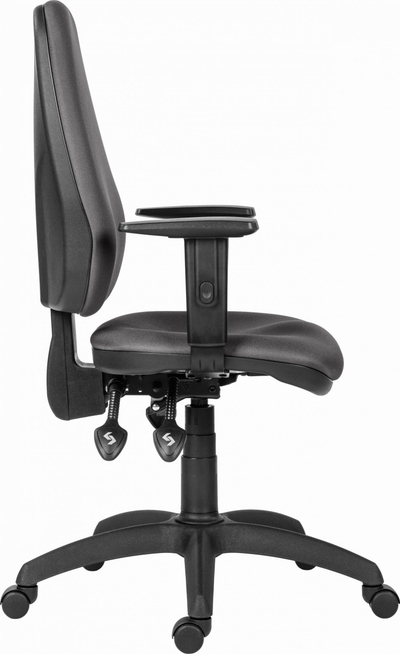 Karrige zyre ergonomike Powerton ERGO ANNA, me krahë që rregullohen, mekanizëm asinkron, gri