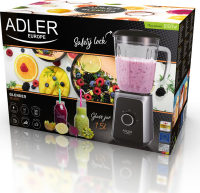 Blender Adler AD 4076, 500 W, i zi / i hirtë