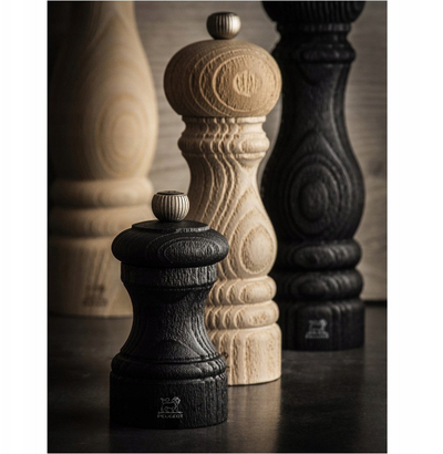 Рачен млин за сол Peugeot Bistro Nature Black, 10cm, рециклирано дрво, црн