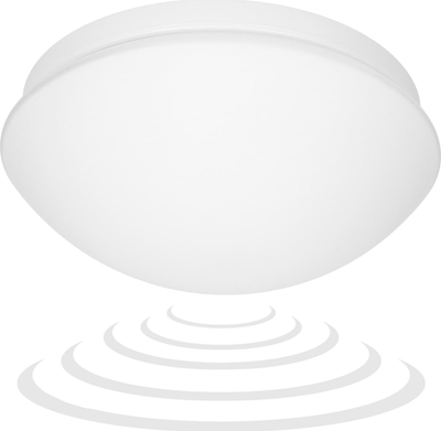 Lampë tavani Orno MARIN, 60W E27, me sensor lëvizjeje, IP44, e bardhë