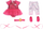 Veshje balerine për kukulla Baby Born Deluxe 834176, për kukulla 43 cm, set aksesorësh, rozë
