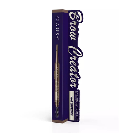 Laps pomadë për vetulla Claresa Brow Creator 02, 0.17g, Medium Brown