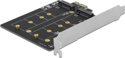 Kartë zgjerimi DeLOCK 90432, PCIe x1, 2x M.2 SATA, e zezë