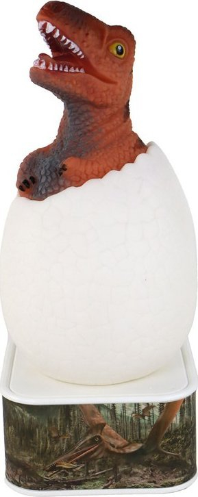 Lampë nate Leantoys Egg Lamp T-Rex, LED, Micro USB, e kuqe
